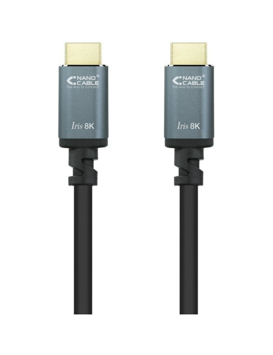 Cable HDMI 2.1 IRIS 8K Nanocable 10.15.8005/ HDMI Macho - HDMI Macho/ 5m/ Negro