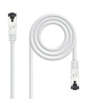 Cable de Red RJ45 SSTP Nanocable 10.20.2000-L25-W Cat.8.1/ 25cm/ Blanco