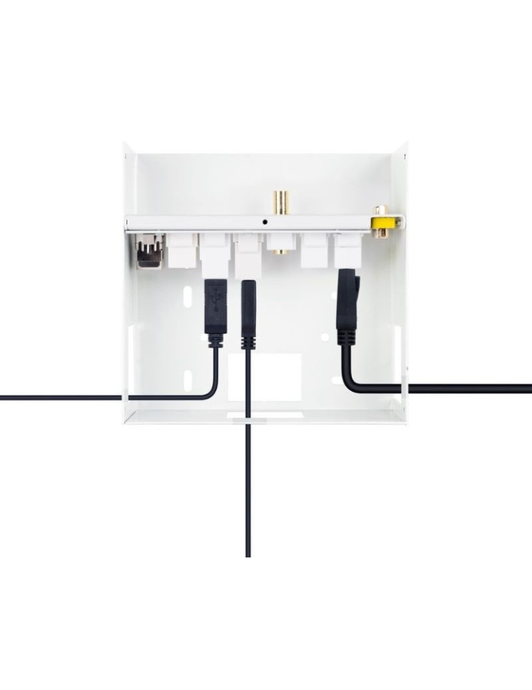 Caja de Conexiones Nanocable 10.35.0004/ VGA - 2x HDMI - Jack 3.5 - USB 3.0 - USB Tipo-C - USB 2.0 - RJ45