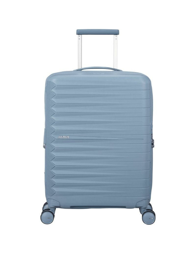 Maleta de Cabina American Tourister FastForward Spinner Expansible 55cm/ 55x40x23cm/ 4 Ruedas/ Azul