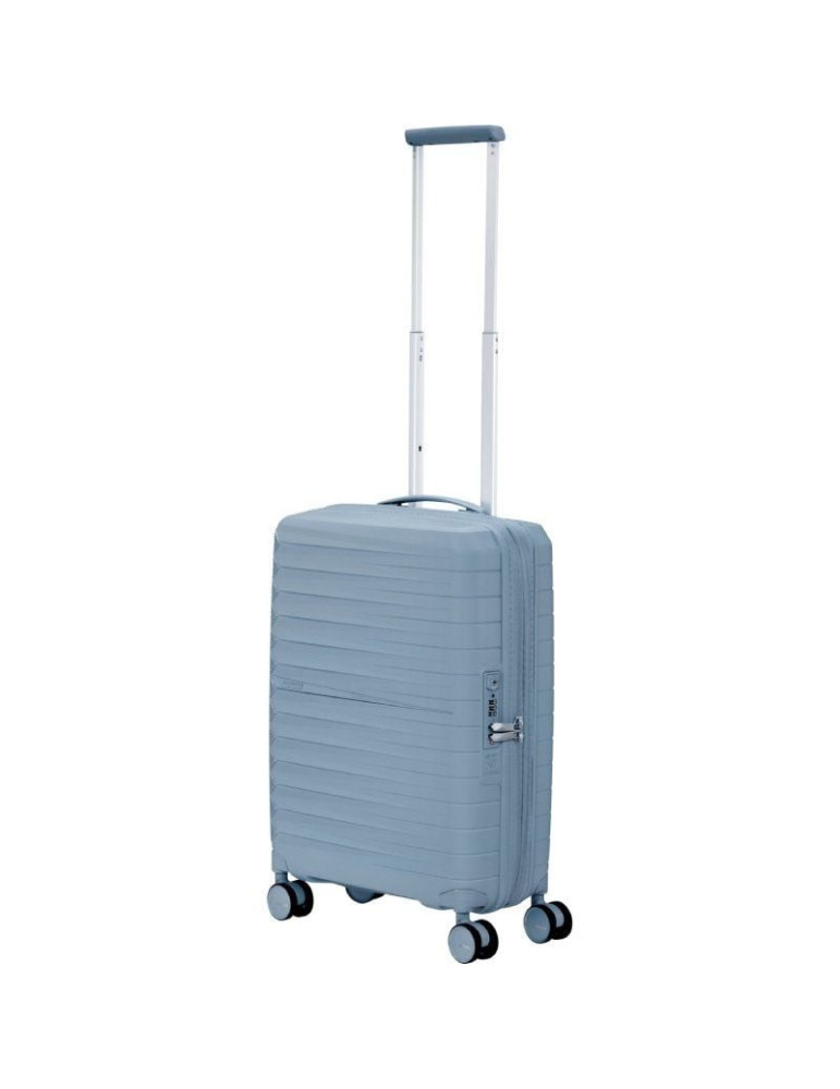 Maleta de Cabina American Tourister FastForward Spinner Expansible 55cm/ 55x40x23cm/ 4 Ruedas/ Azul