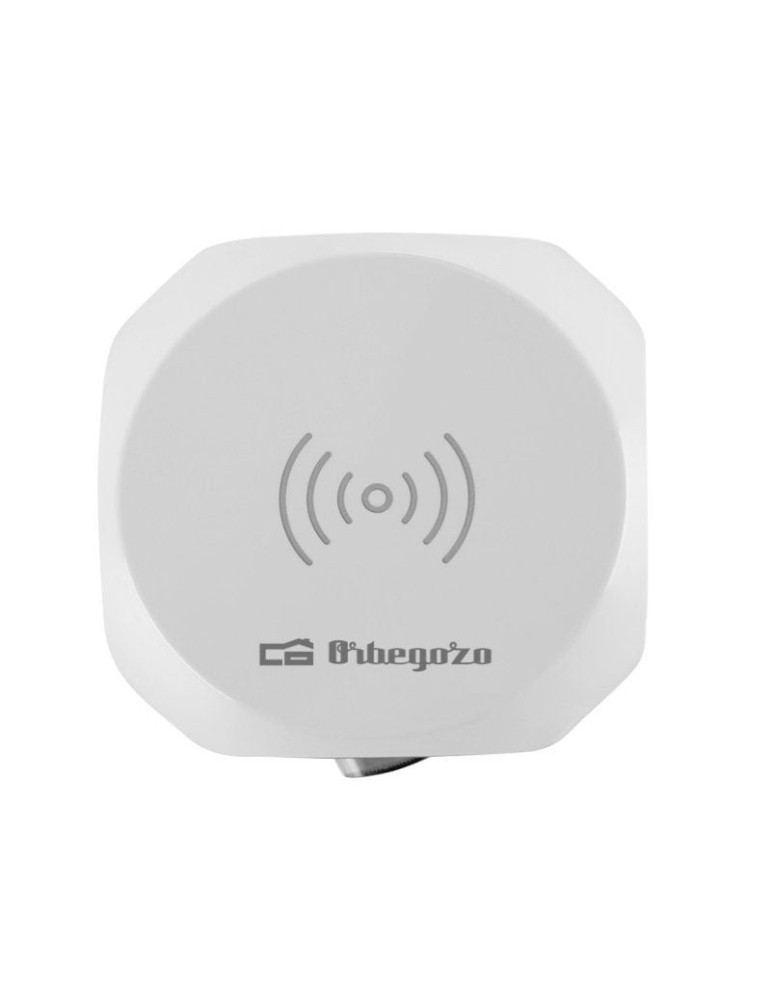 Regleta Orbegozo EN 4500 con Carga inalámbrica/ 3 Tomas de corriente/ 2 USB - 2 USB Tipo C/ Cable 1.5m/ Blanca y Gris