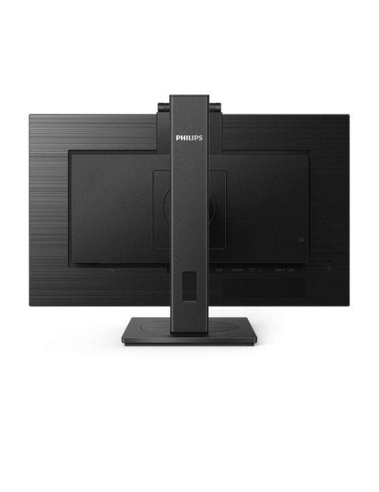 Monitor Profesional Philips 242B1H 23.8"/ Full HD/ Webcam/ Multimedia/ Regulable en altura/ Negro