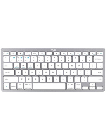 Teclado Compacto Inalámbrico por Bluetooth Trust 24654/ Plata 2