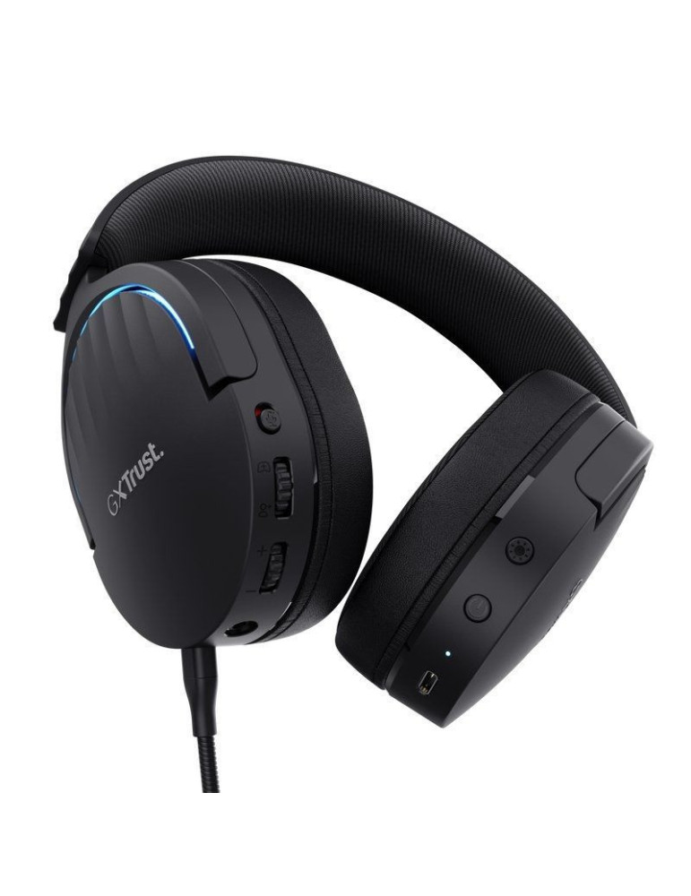 Auriculares Gaming Inalámbricos con Micrófono Trust Gaming GXT 491 Fayzo/ Bluetooth/ Jack 3.5/ Negros