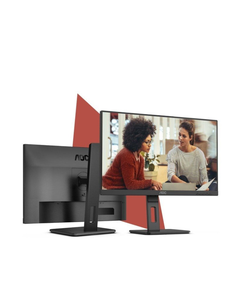 Monitor AOC 24E3QAF 23.8"/ Full HD/ Multimedia/ Regulable en altura/ Negro