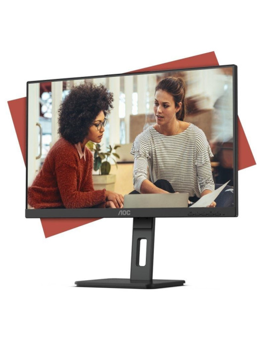 Monitor AOC 24E3QAF 23.8"/ Full HD/ Multimedia/ Regulable en altura/ Negro