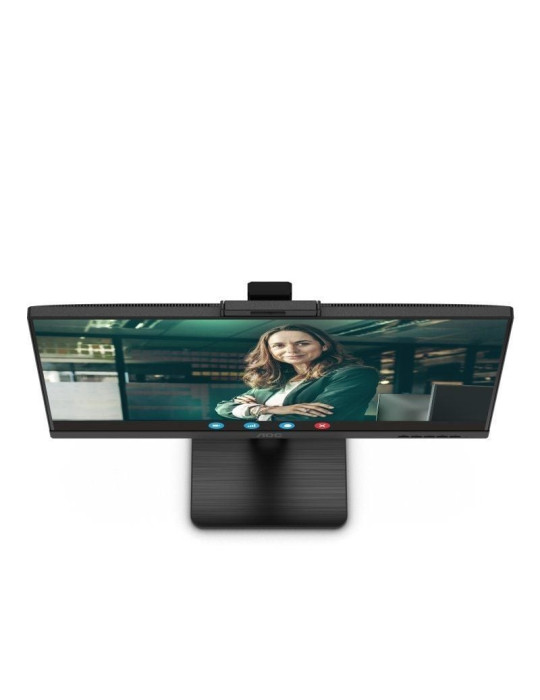 Monitor Profesional AOC 24P3QW 23.8"/ Full HD/ Webcam/ Multimedia/ Regulable en altura/ Negro