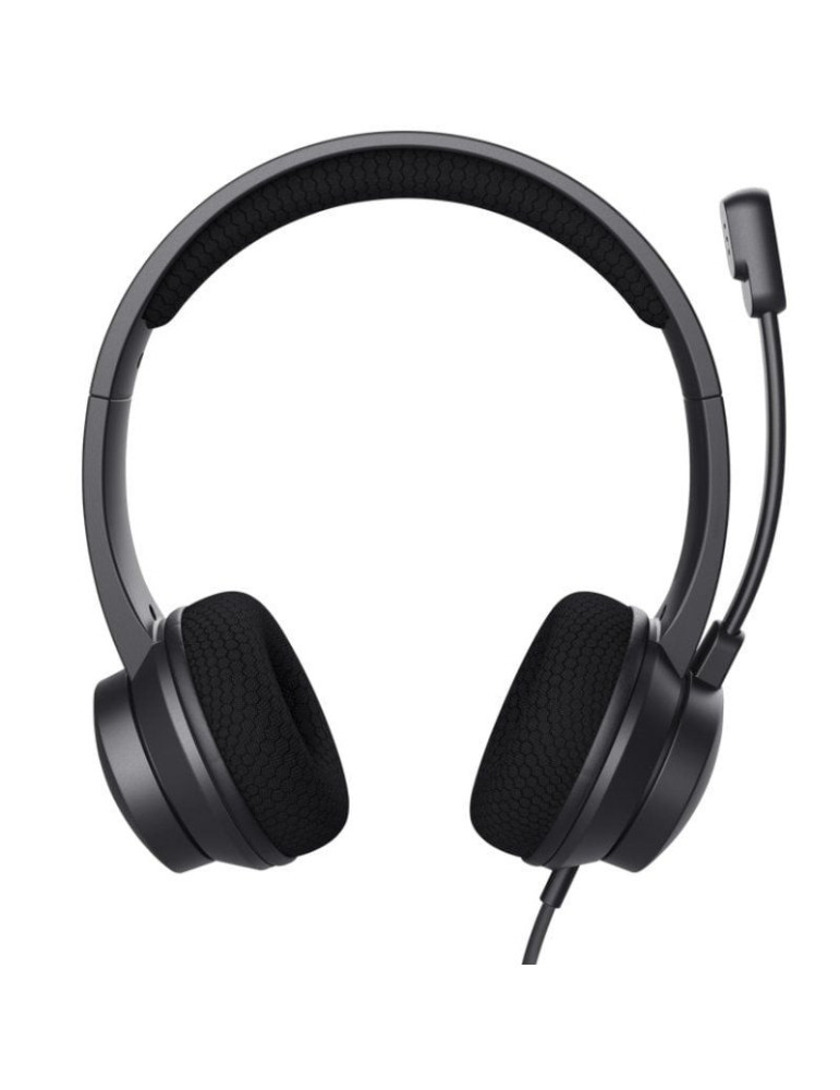 Auriculares Trust Ayda/ con Micrófono/ USB/ Negros