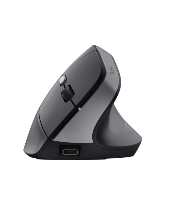 Ratón Vertical Inalámbrico Trust Bayo II/ Batería recargable/ Hasta 2400 DPI