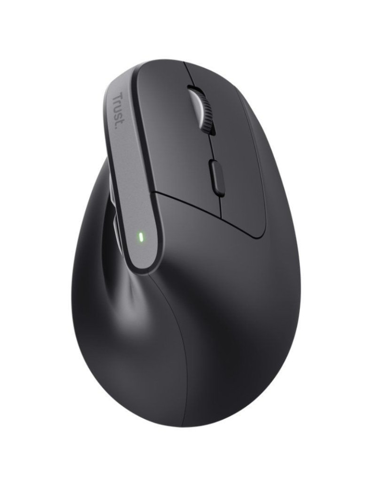 Ratón Vertical Inalámbrico por Bluetooth Trust Bayo+/ Batería Recargable/ Hasta 2400 DPI