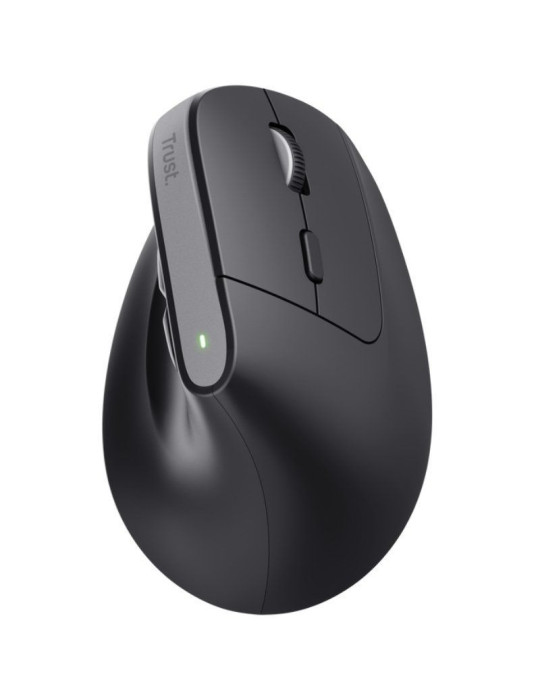 Ratón Vertical Inalámbrico por Bluetooth Trust Bayo+/ Batería Recargable/ Hasta 2400 DPI