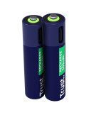 Pack de 2 Pilas AAA Trust 25585/ Recargables