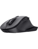 Ratón Ergonómico Inalámbrico Trust Fyda Multidispositivo/ Batería recargable/ Hasta 2400 DPI