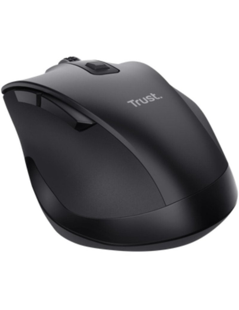 Ratón Ergonómico Inalámbrico Trust Fyda Multidispositivo/ Batería recargable/ Hasta 2400 DPI