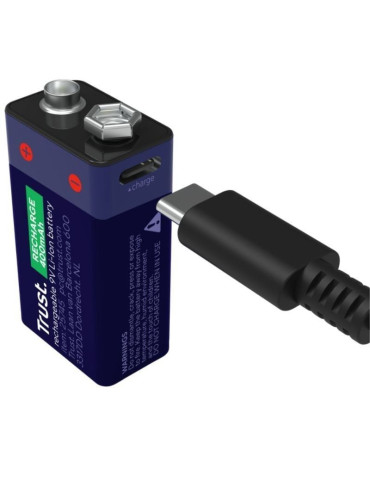 Pilas 6LR61 Trust 25745/ 9V/ Recargables 2