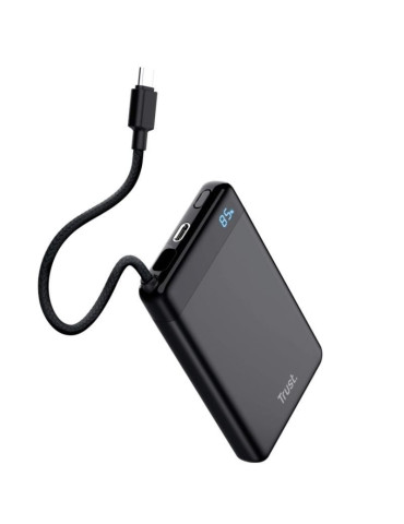 Batería Externa/Powerbank Trust Fiera 10000mAh/ 20W/ Incluye Cable USB Tipo-C 2