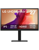 Monitor Profesional LG UltraFine 27BA45U-B 27"/ 4K/ Regulable en altura/ Negro