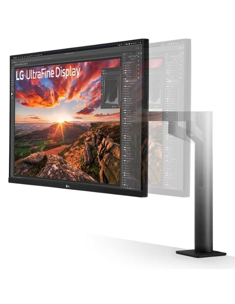 Monitor Profesional LG UltraFine Display 32UN880K-B 31.5"/ 4K/ Multimedia/ Regulable en altura/ Negro