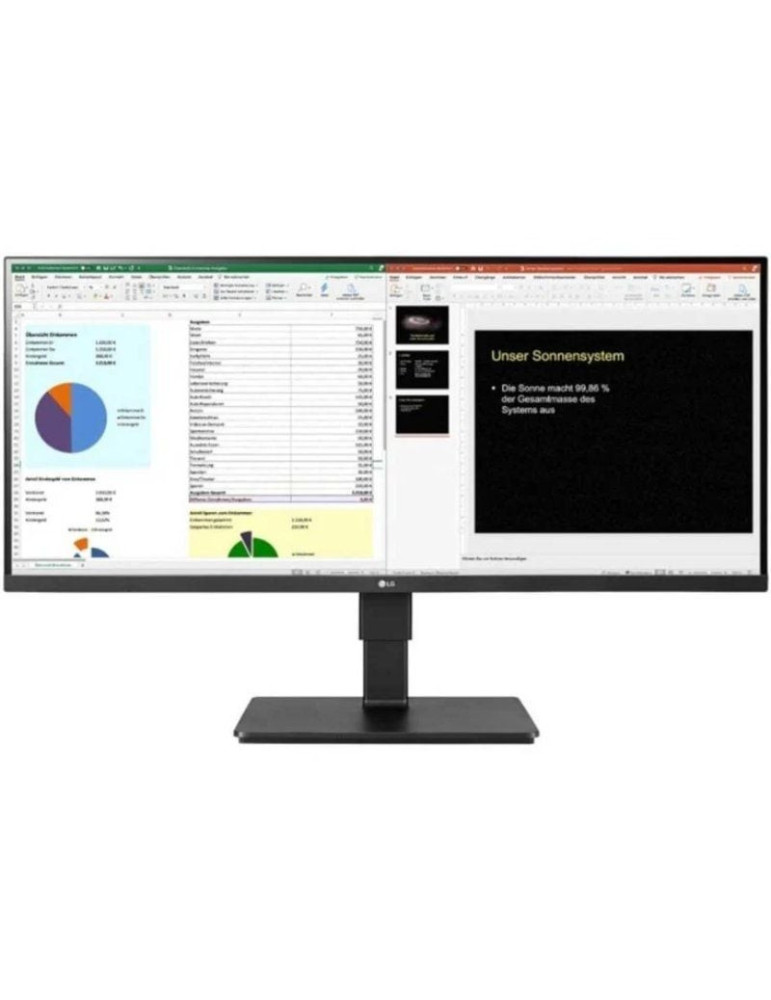 Monitor Profesional Ultrapanorámico LG 34BR65F-B 34"/ WFHD/ Multimedia/ Regulable en altura/ Negro