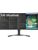 Monitor Profesional Ultrapanorámico Curvo LG 35WN75CP-B 35"/ WQHD/ Multimedia/ Regulable en Altura/ Negro