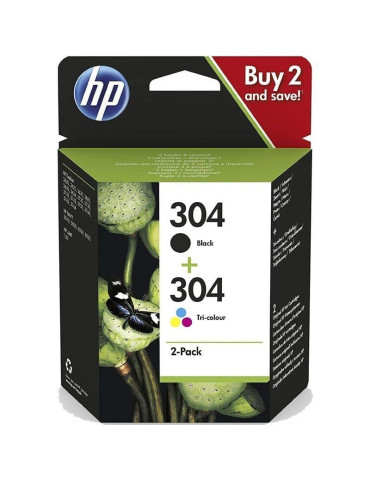 Cartucho de Tinta Original HP n 304 Multipack/ Negro/ Tricolor