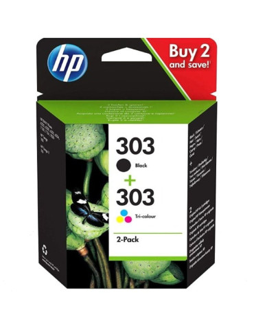 Cartucho de Tinta Original HP n 303 Multipack/ Negro/ Tricolor