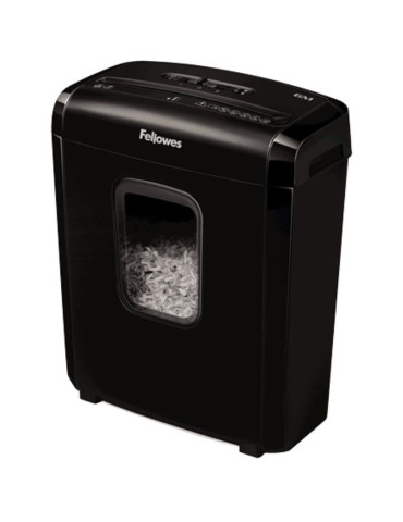 Destructora Fellowes 6M/ Minicorte de 4 x 12mm/ Negra 2