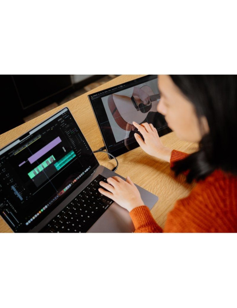 Monitor Portátil Táctil Verbatim PMT-15 15.6"/ Full HD/ Multimedia/ Negro