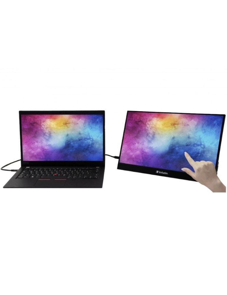 Monitor Portátil Táctil Verbatim PMT-17 17.3"/ Full HD/ Multimedia/ Negro