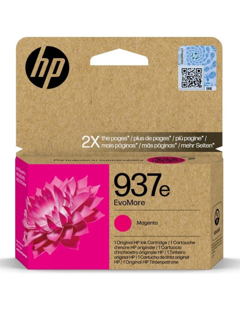 Cartucho de Tinta Original HP n 937e EvoMore/ Magenta