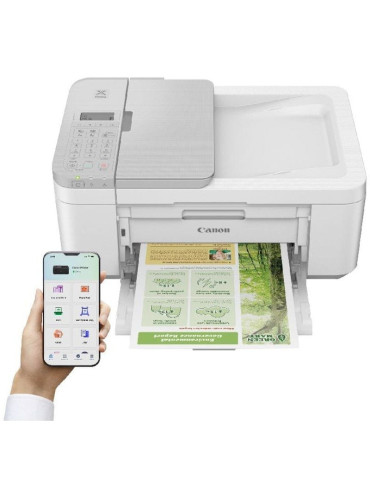 Multifunción Fotográfica Canon PIXMA TR4756i WiFi/ Duplex/ Fax/ Blanca 2