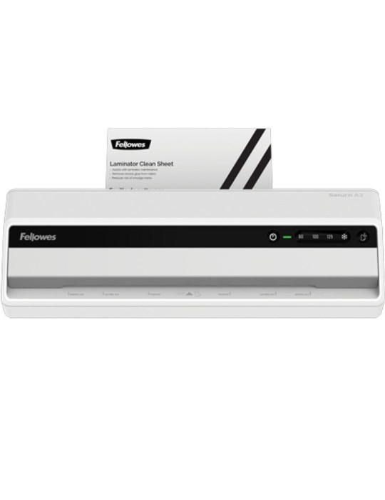 Plastificadora Fellowes Saturn A3/ hasta A3 y 125 Micras/ Blanca