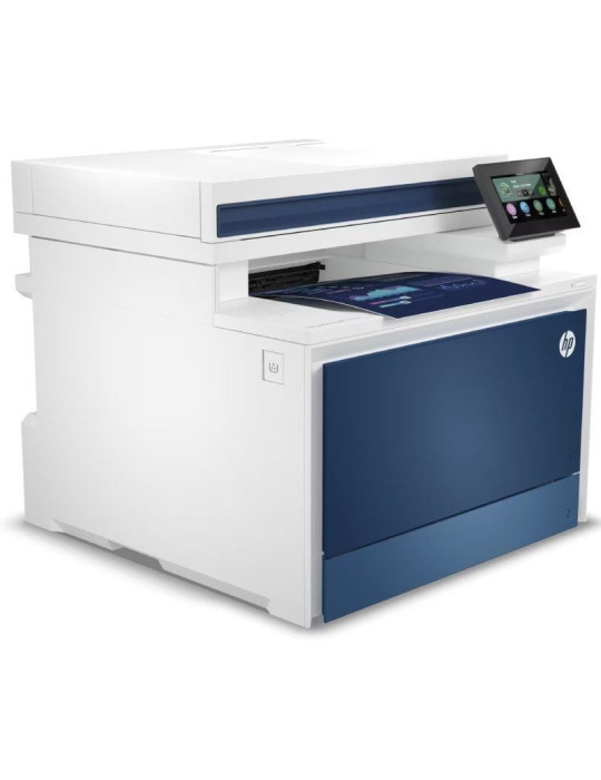 Multifunción Láser Color HP LaserJet Pro 4302fdw/ WiFi/ Fax/ Dúplex/ ADF/ Blanca y Azul