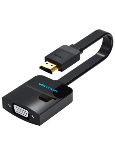Conversor Vention 74345/ HDMI Macho/ VGA Hembra/ 15cm/ Negro