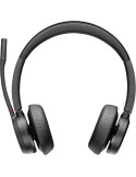 Auriculares Inalámbricos Poly Voyager 4320 para Microsoft Teams + Adaptador BT700/ con Micrófono/ Bluetooth/ Negros