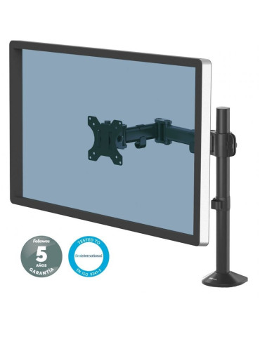 Soporte de Mesa para Monitor Fellowes 8502501/ Giratorio/ Inclinable/ hasta 8kg