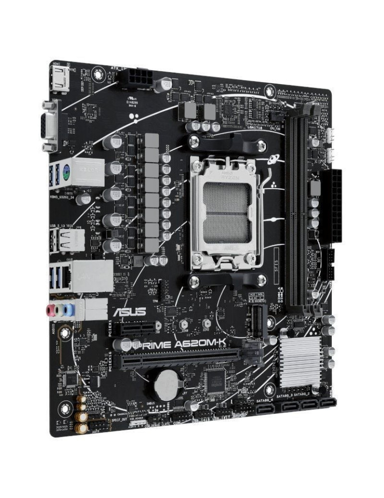 Placa Base Asus Prime A620M-K Socket AM5/ DDR5/ PCIe 4.0/ Micro ATX