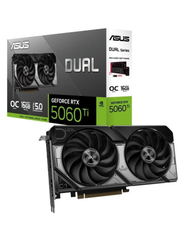 Tarjeta Gráfica Asus Dual GeForce RTX 5060 Ti OC/ 16GB GDDR7