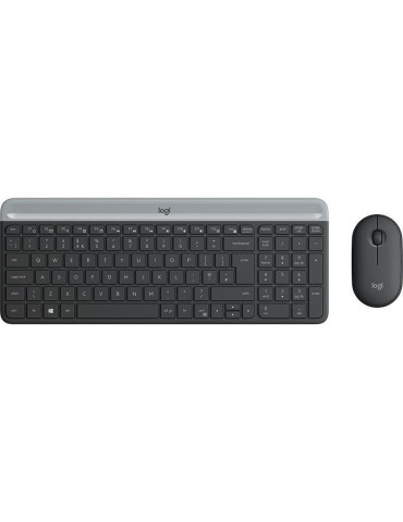 Teclado y Ratón Inalámbricos Logitech Slim Combo MK470