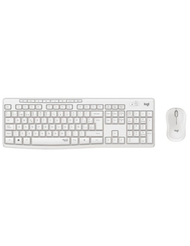 Teclado y Ratón Inalámbricos Logitech Silent Touch MK295/ Blanco
