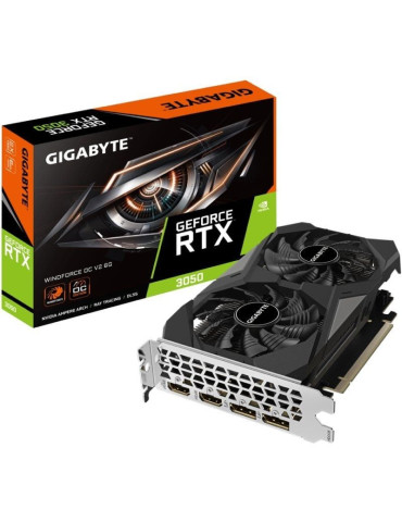 Tarjeta Gráfica Gigabyte GeForce RTX 3050 WindForce OC V2/ 6GB GDDR6