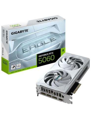 Tarjeta Gráfica Gigabyte GeForce RTX 5060 Eagle OC ICE/ 8GB GDDR7