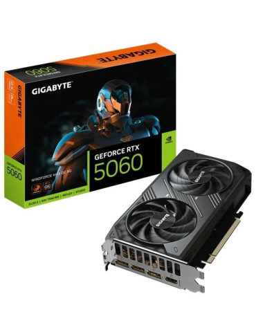 Tarjeta Gráfica Gigabyte GeForce RTX 5060 WindForce Max OC/ 8GB GDDR7