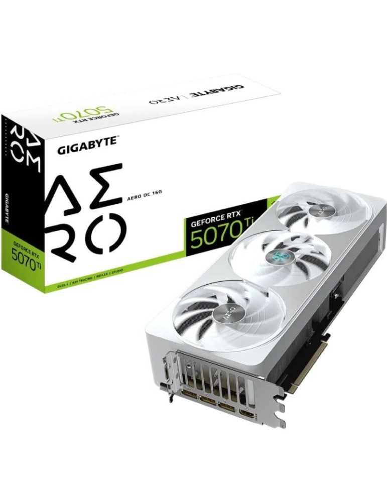 Tarjeta Gráfica Gigabyte GeForce RTX 5070Ti AERO OC/ 16GB GDDR7