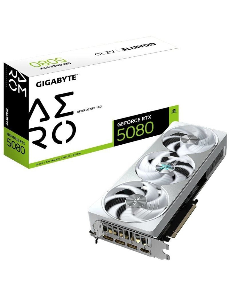Tarjeta Gráfica Gigabyte GeForce RTX 5080 AERO OC SFF/ 16GB GDDR7