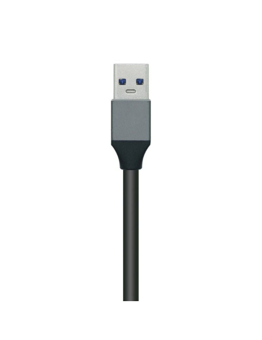 Hub USB 3.0 Aisens A106-0507/ 4xUSB/ Gris