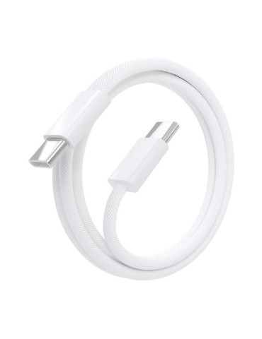 Cable USB 2.0 Tipo-C Aisens A107-0855/ USB Tipo-C Macho - USB Macho/ Hasta 60W/ 480Mbps/ 1m/ Blanco 2