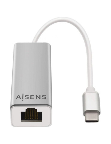 Adaptador USB Tipo-C - RJ45 Aisens A109-0341/ 1000Mbps 2