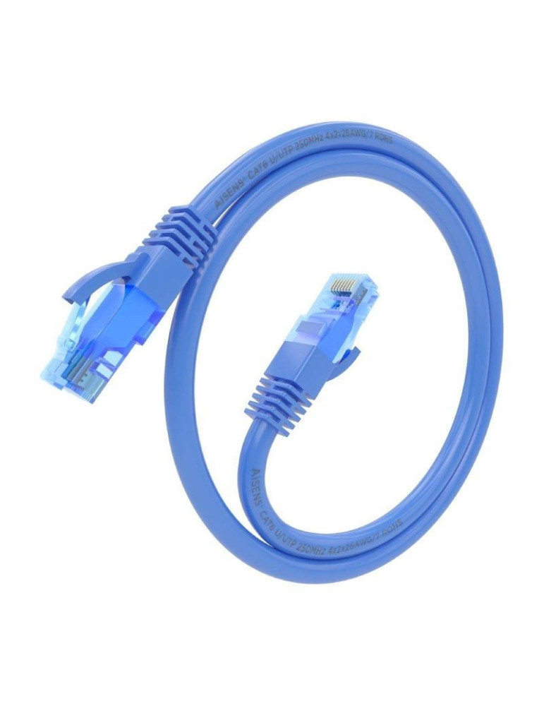 Cable de Red RJ45 AWG26 CCA UTP Aisens A135-0802 Cat.6/ 3m/ Azul